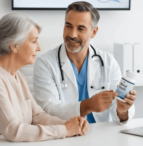 MindVault Brain Health Support Supplement Bottles